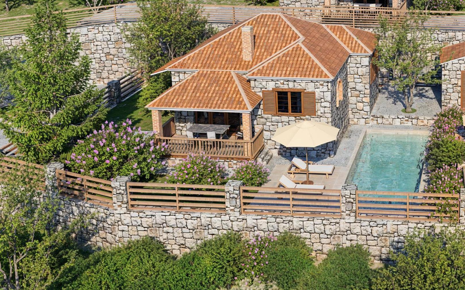 Vozas Villas - Traditional Houses With Great View Tragaki Exterior photo
